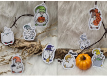 Stickserie ITH - Halloween Gnomes Anhänger